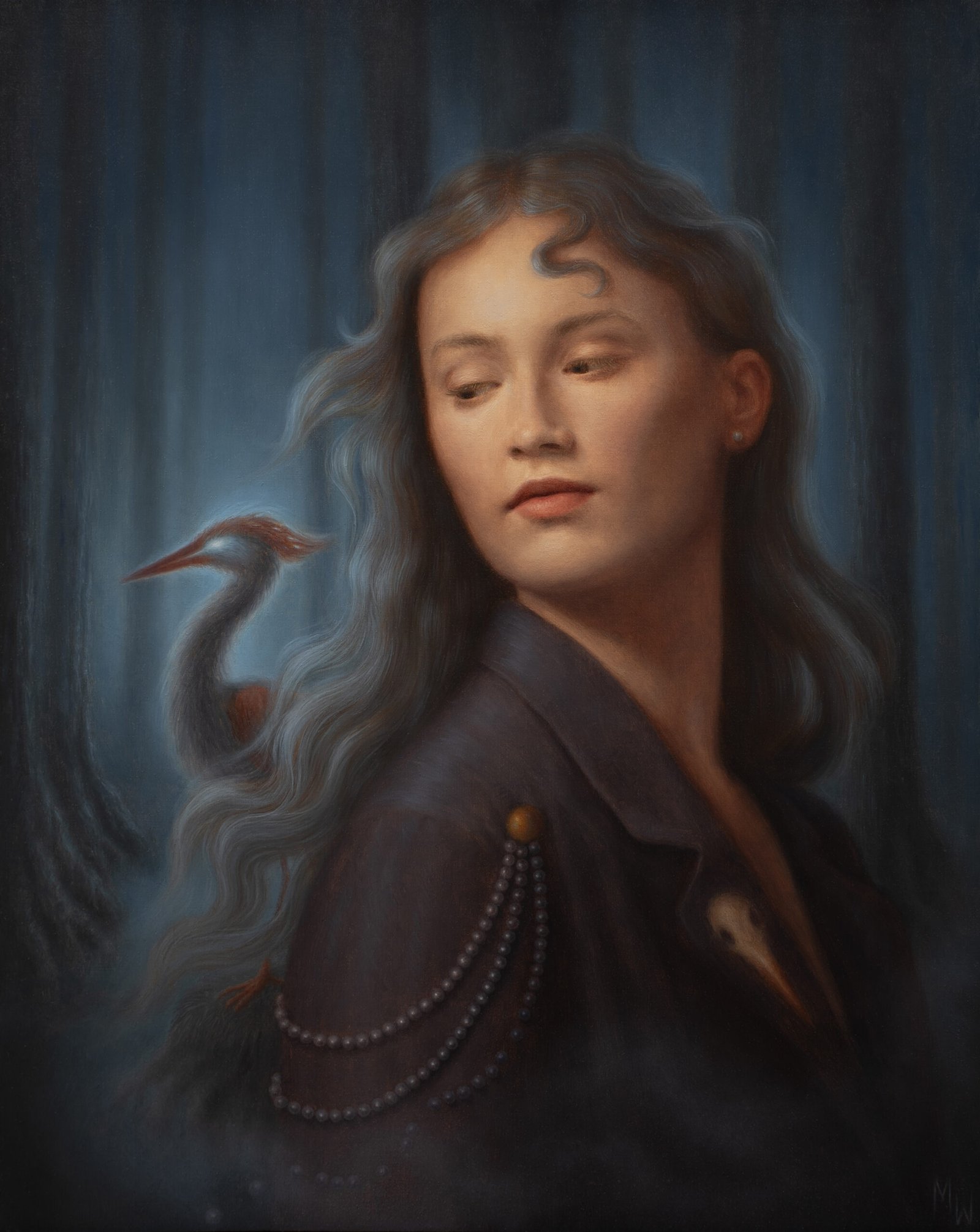 Still There - oil paiting by Marta Witkiewicz