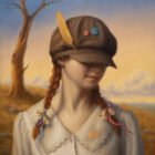 Original painting The Young Patchmaker by Marta Witkiewicz